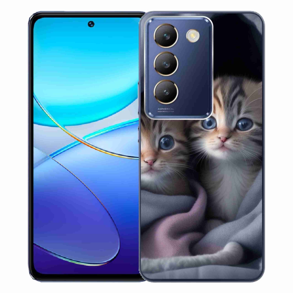 Gelový kryt mmCase na Vivo V40 SE/5G - kočičí duo 2