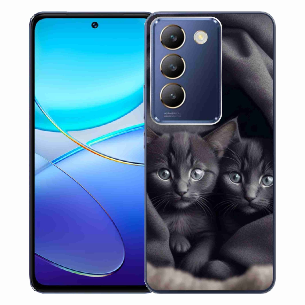 Gelový kryt mmCase na Vivo V40 SE/5G - kočičí duo