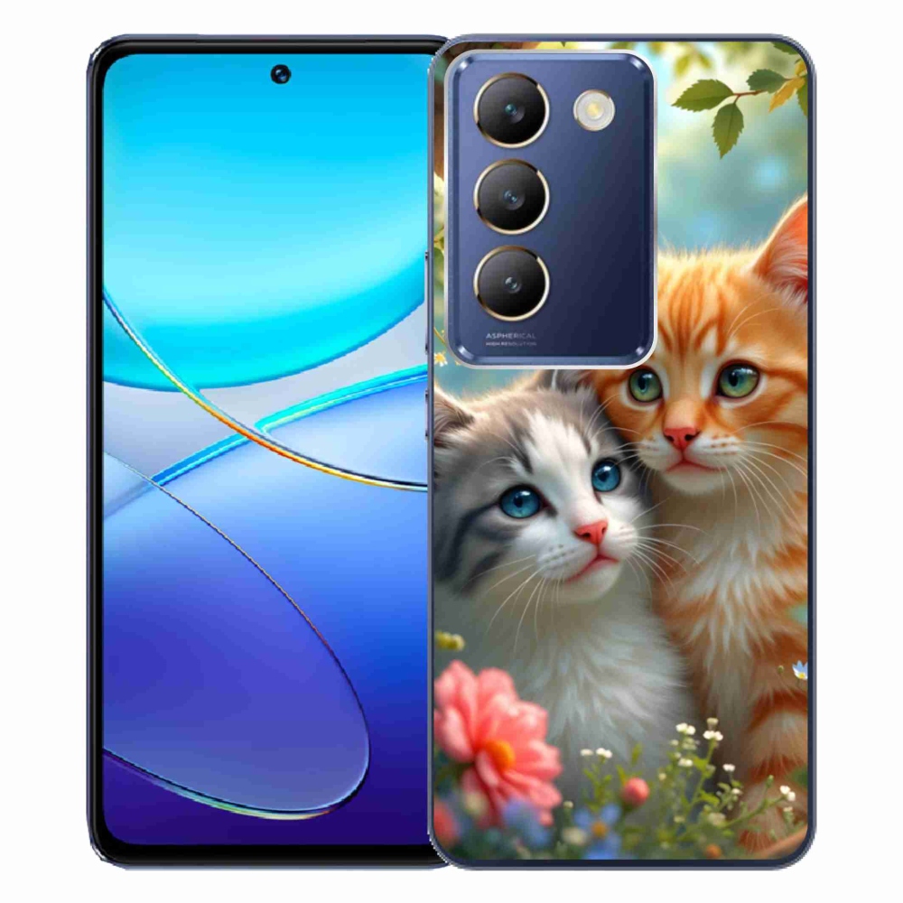 Gelový kryt mmCase na Vivo V40 SE/5G - kočičí láska 2