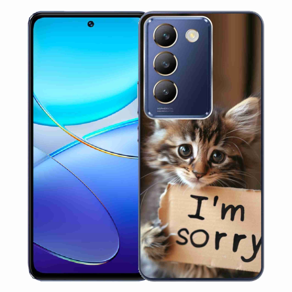 Gelový kryt mmCase na Vivo V40 SE/5G - kočíčí omluva