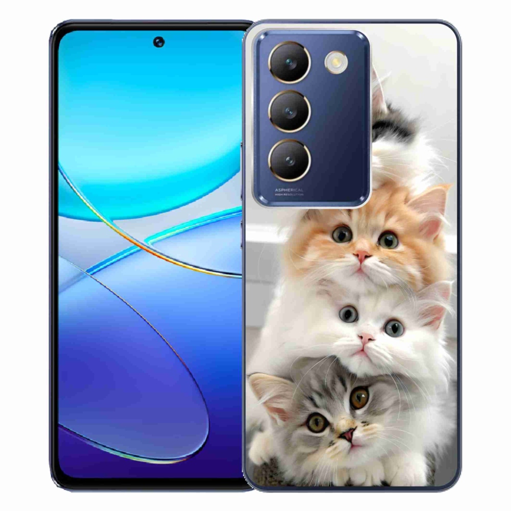 Gelový kryt mmCase na Vivo V40 SE/5G - kočičí parta