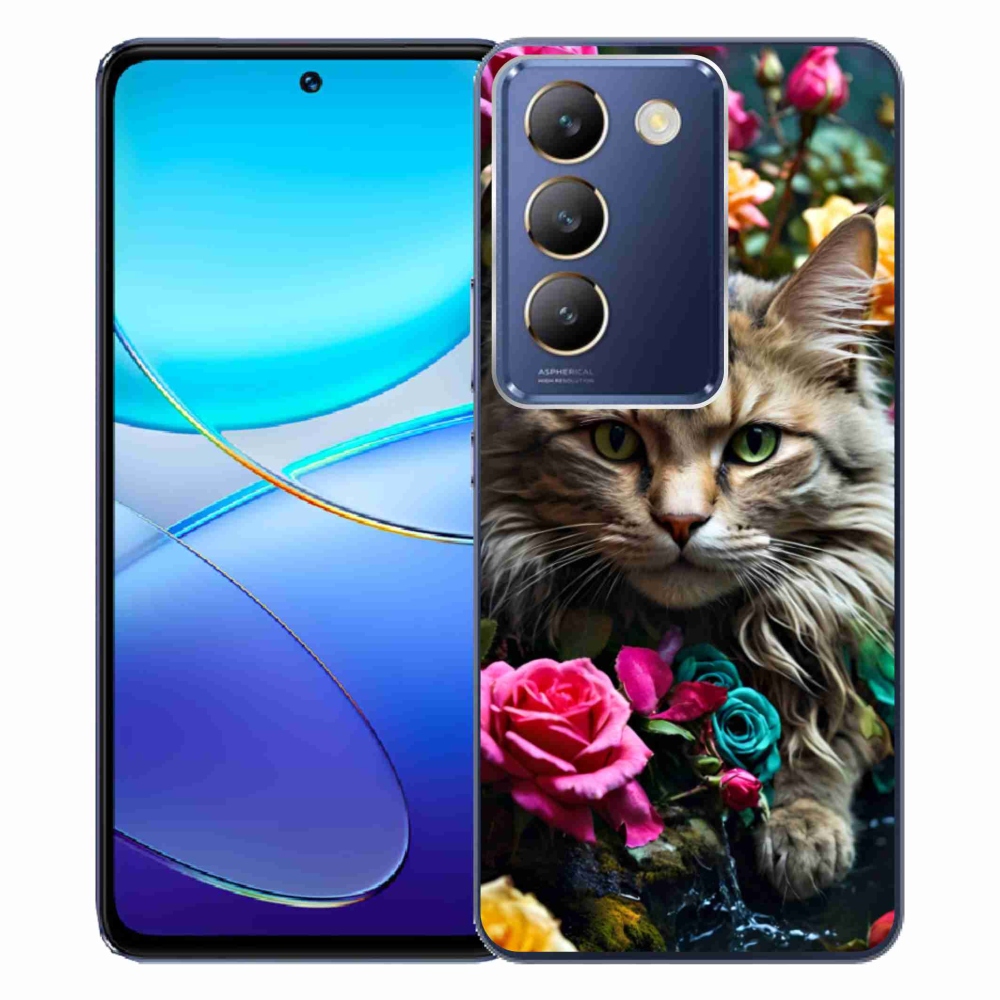 Gelový kryt mmCase na Vivo V40 SE/5G - kočíčí pohled 2