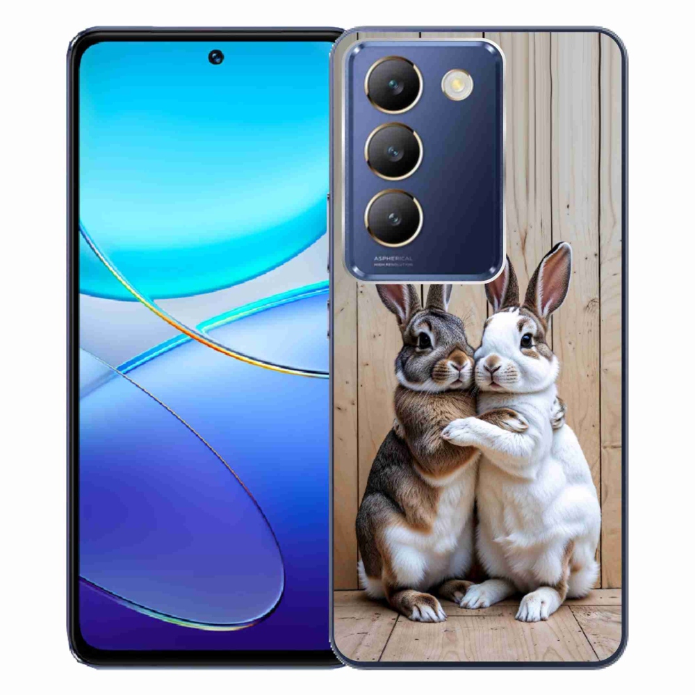 Gelový kryt mmCase na Vivo V40 SE/5G - králičí pár