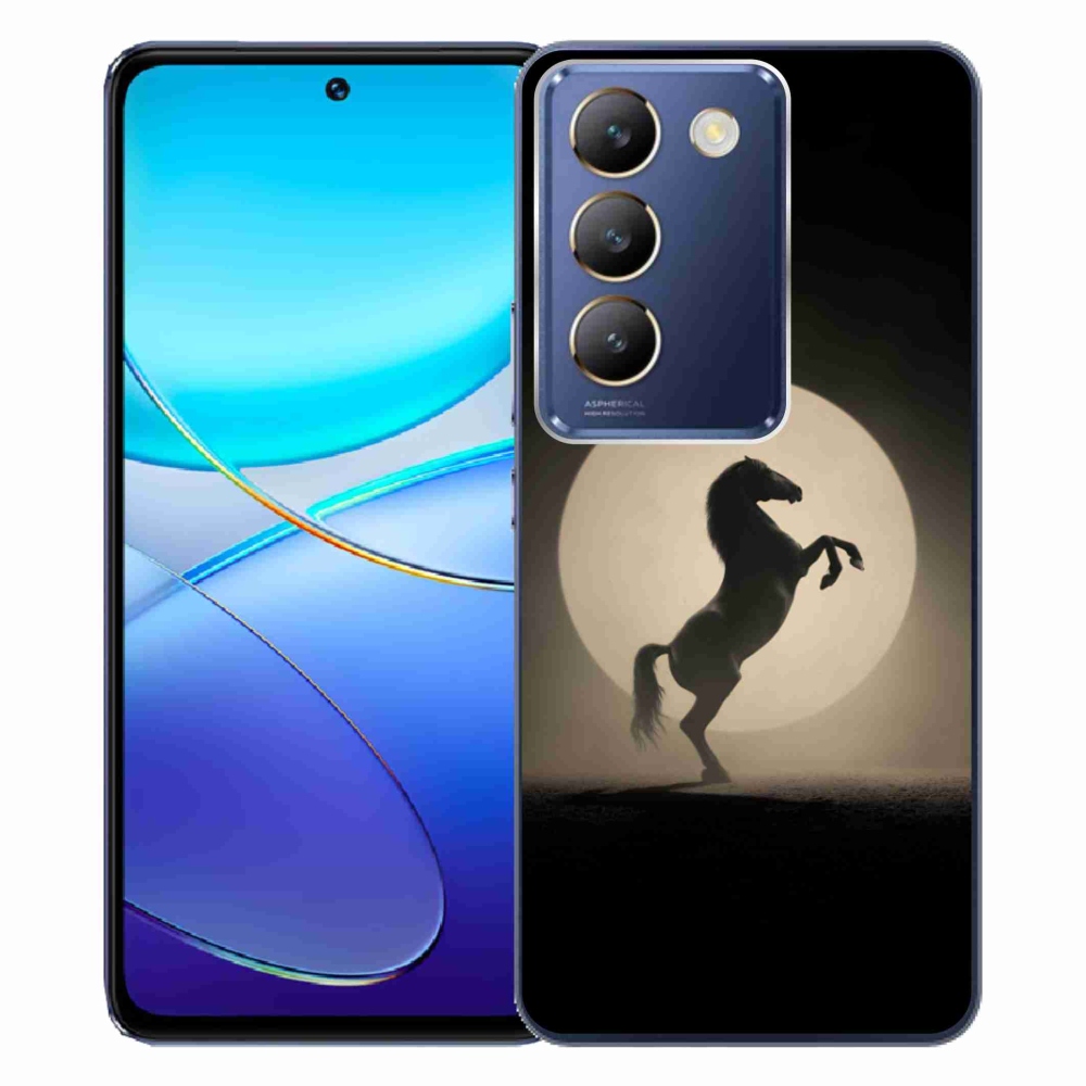 Gelový kryt mmCase na Vivo V40 SE/5G - kůň v siluetě