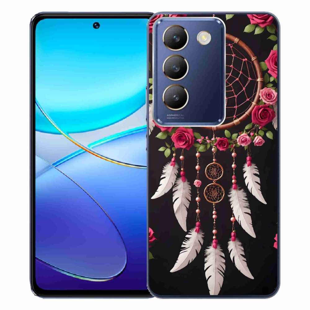Gelový kryt mmCase na Vivo V40 SE/5G - lapač snů s růžemi
