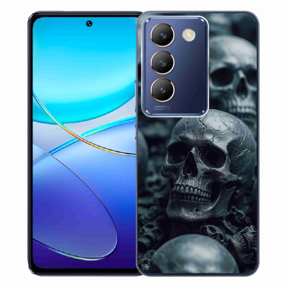 Gelový kryt mmCase na Vivo V40 SE/5G - lebka 2