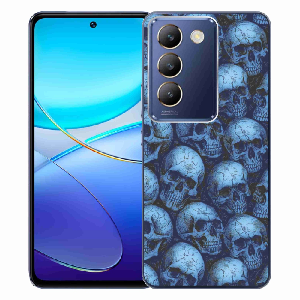 Gelový kryt mmCase na Vivo V40 SE/5G - lebky