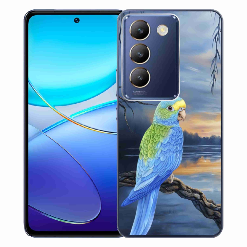 Gelový kryt mmCase na Vivo V40 SE/5G - modrý papoušek