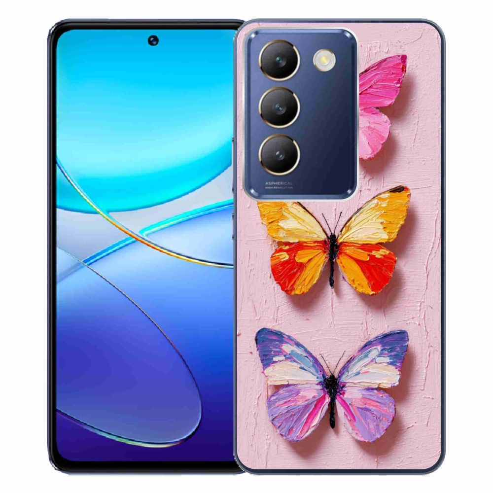 Gelový kryt mmCase na Vivo V40 SE/5G - motýlí trojice
