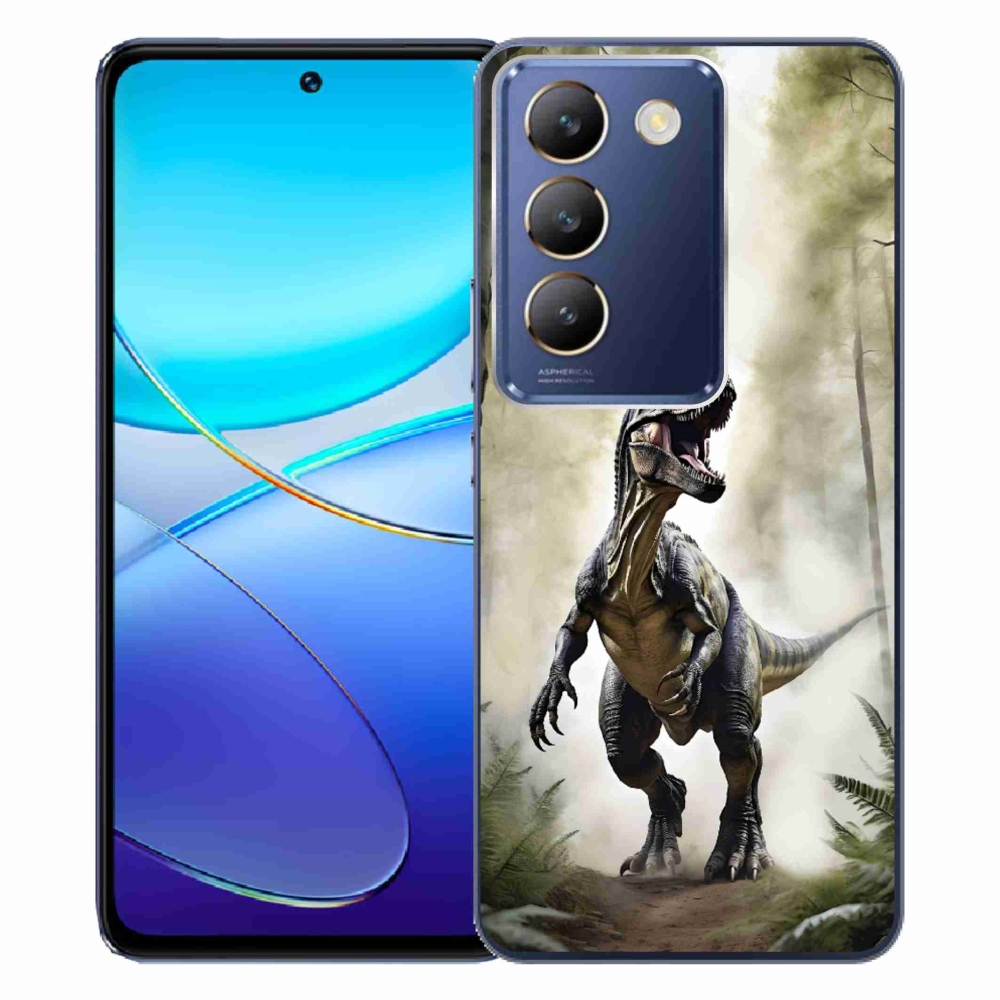 Gelový kryt mmCase na Vivo V40 SE/5G - naštvaný T-Rex