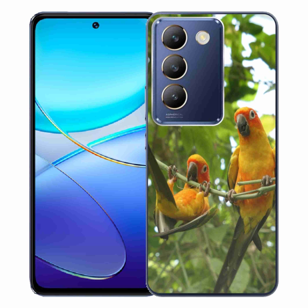 Gelový kryt mmCase na Vivo V40 SE/5G - papoušci aratingy