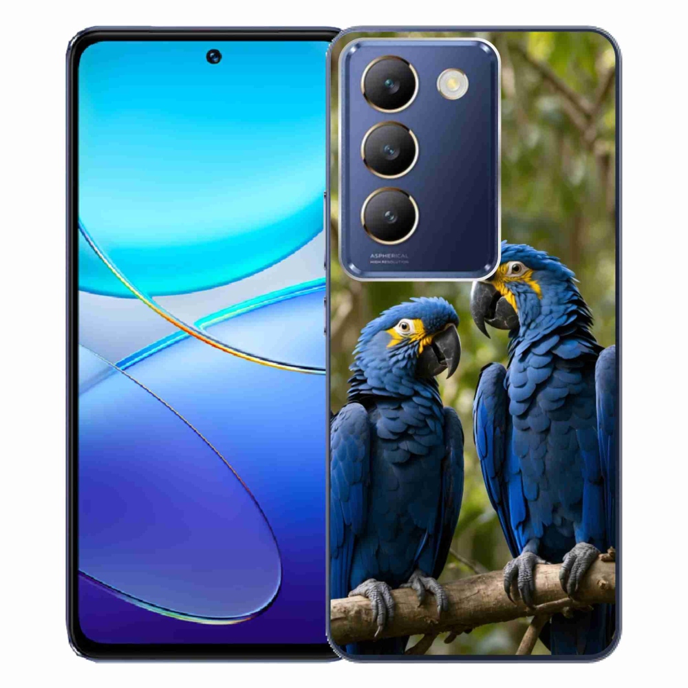 Gelový kryt mmCase na Vivo V40 SE/5G - papouščí duo