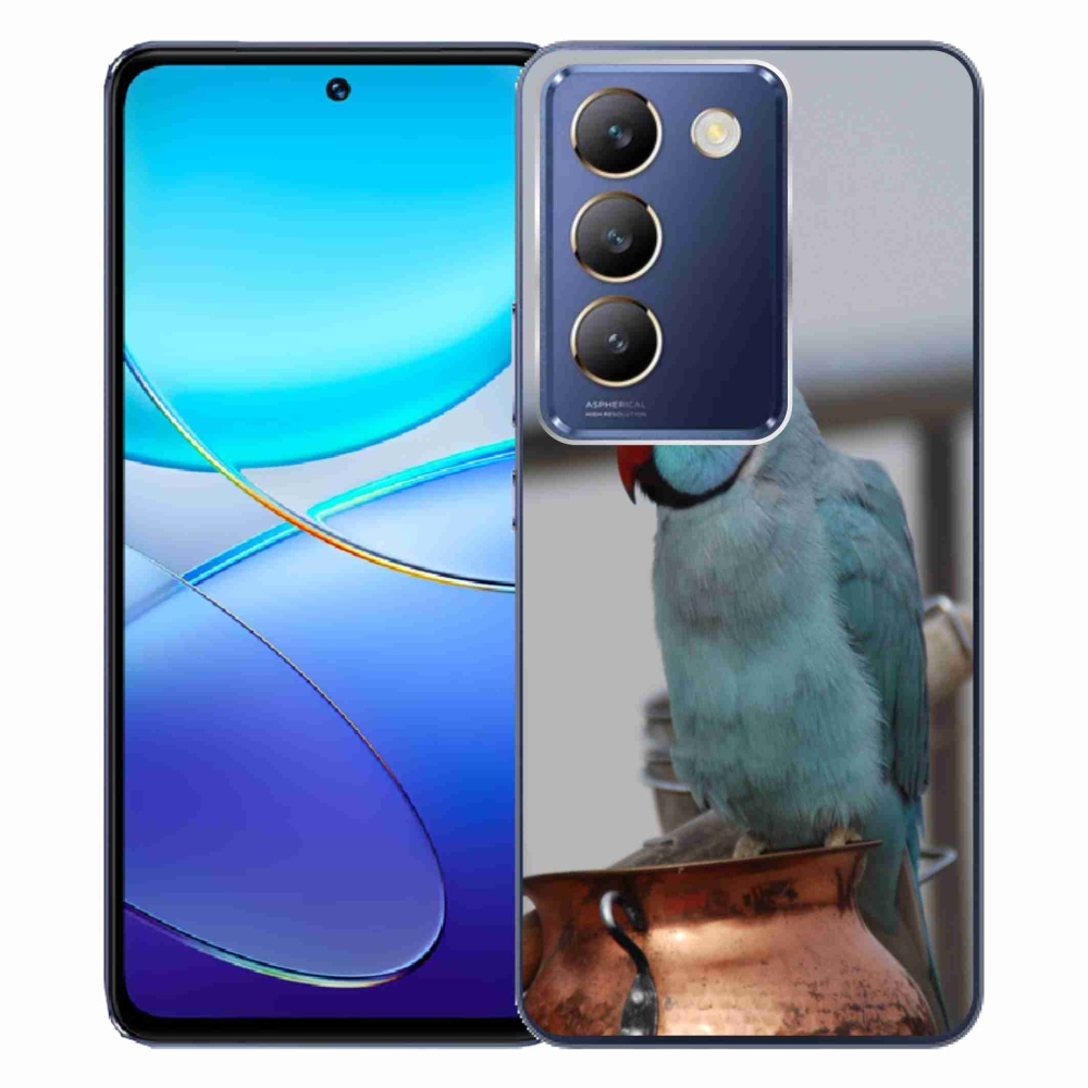 Gelový kryt mmCase na Vivo V40 SE/5G - papoušek alexandr modrý
