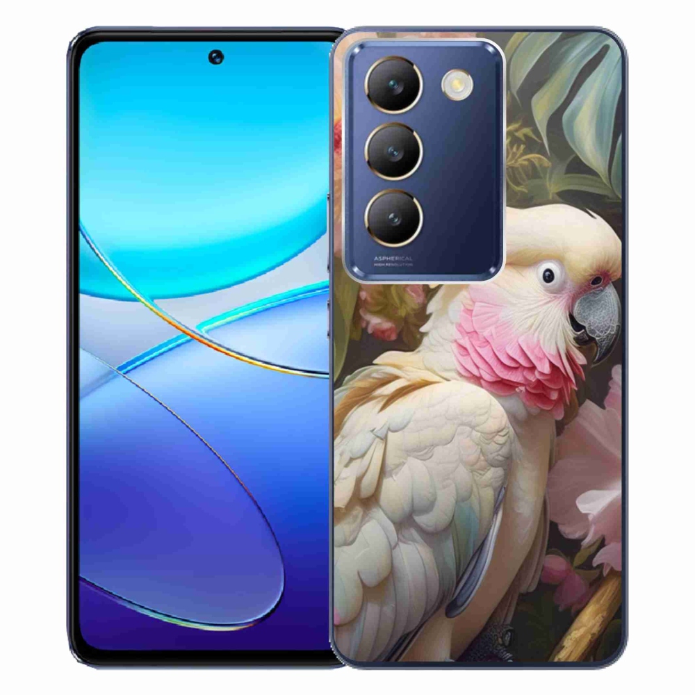 Gelový kryt mmCase na Vivo V40 SE/5G - papoušek kakadu růžový 2