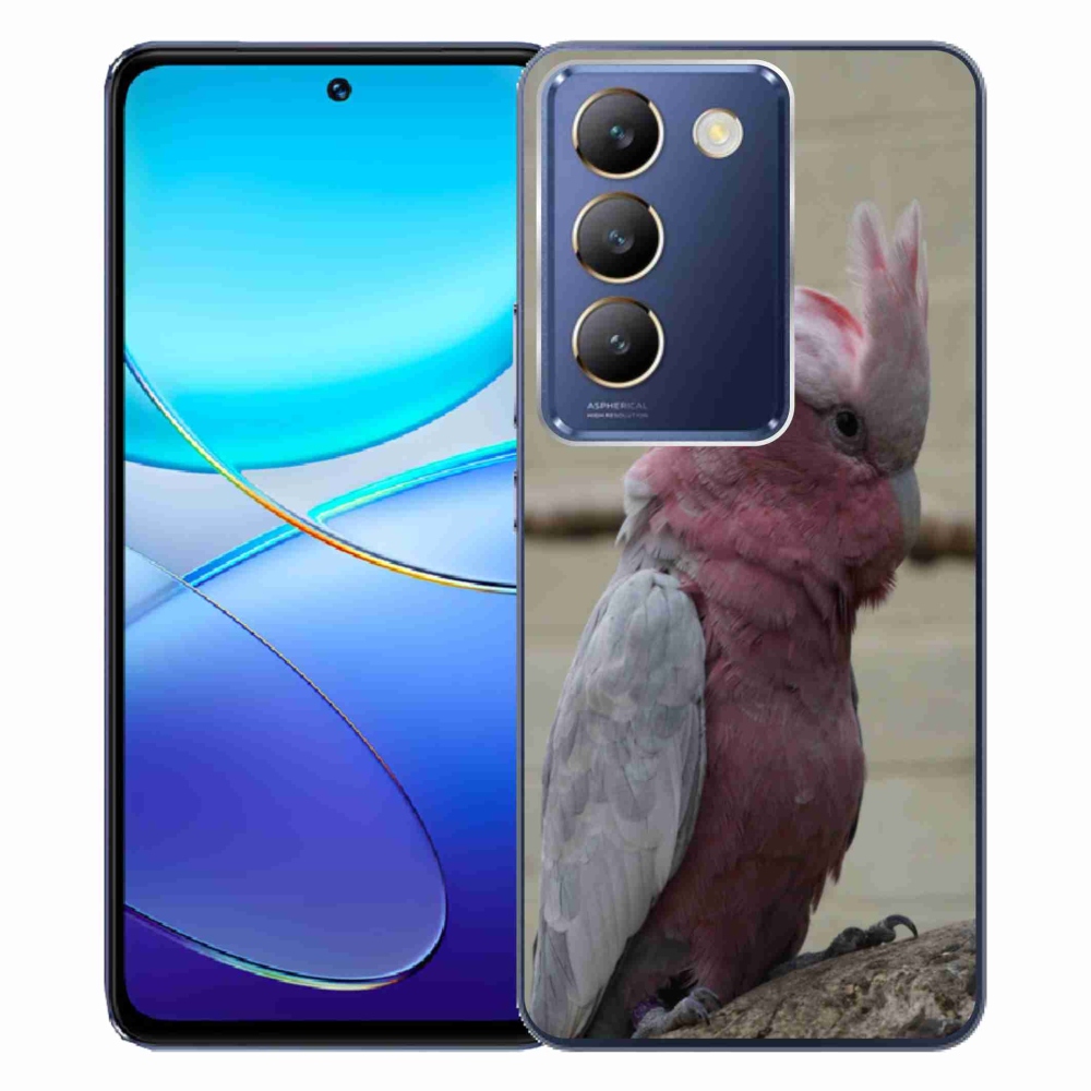 Gelový kryt mmCase na Vivo V40 SE/5G - papoušek kakadu růžový
