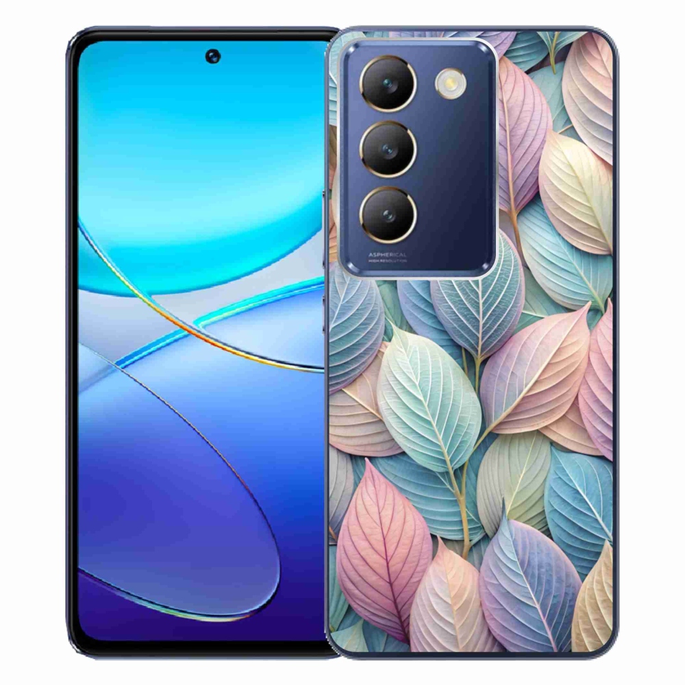 Gelový kryt mmCase na Vivo V40 SE/5G - pastelové listy