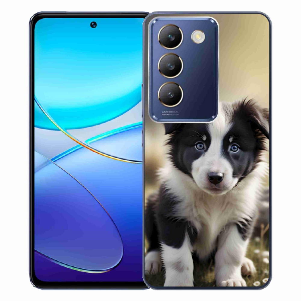 Gelový kryt mmCase na Vivo V40 SE/5G - roztomilá border kolie