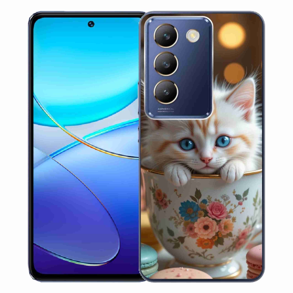 Gelový kryt mmCase na Vivo V40 SE/5G - roztomilé kotě 6