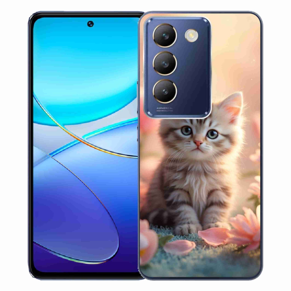Gelový kryt mmCase na Vivo V40 SE/5G - roztomilé kotě 8
