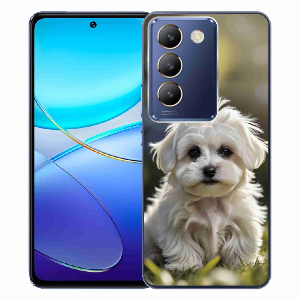 Gelový kryt mmCase na Vivo V40 SE/5G - roztomilý maltézský psík
