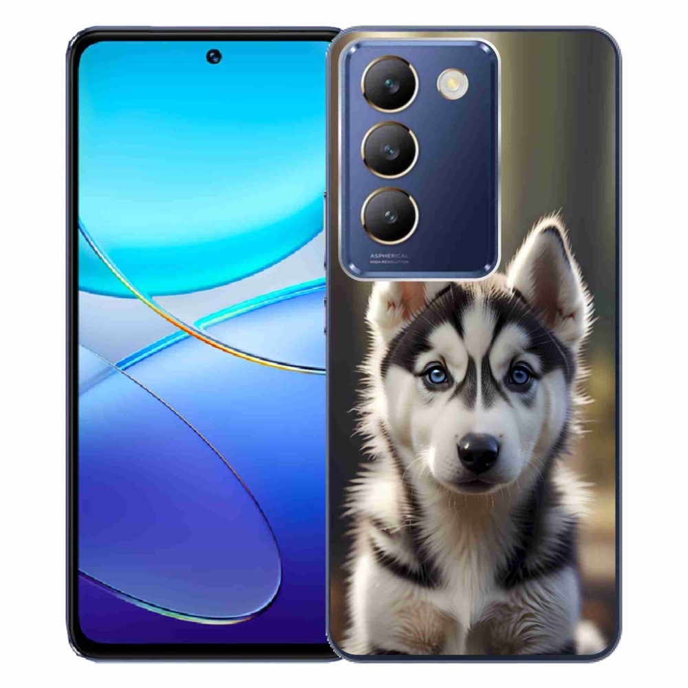 Gelový kryt mmCase na Vivo V40 SE/5G - roztomilý sibiřský husky