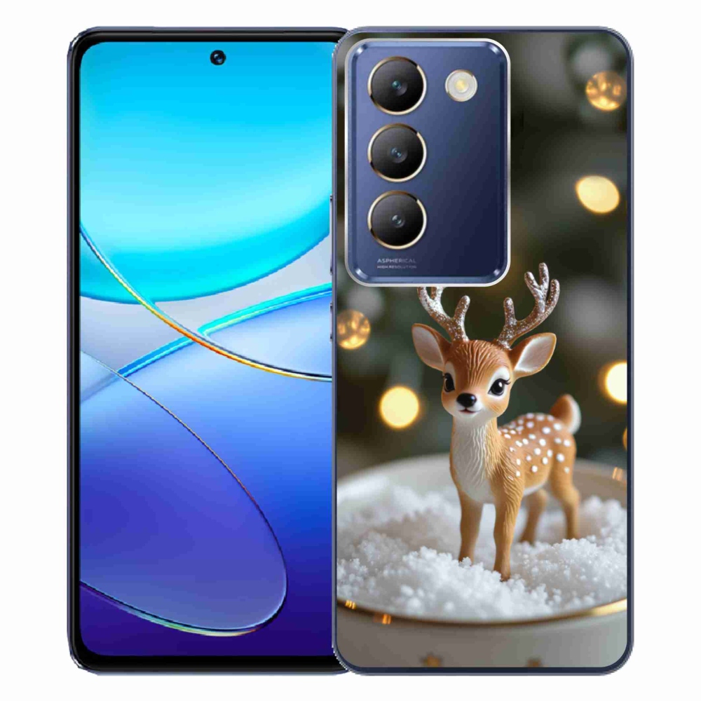 Gelový kryt mmCase na Vivo V40 SE/5G - roztomilý vánoční jelen