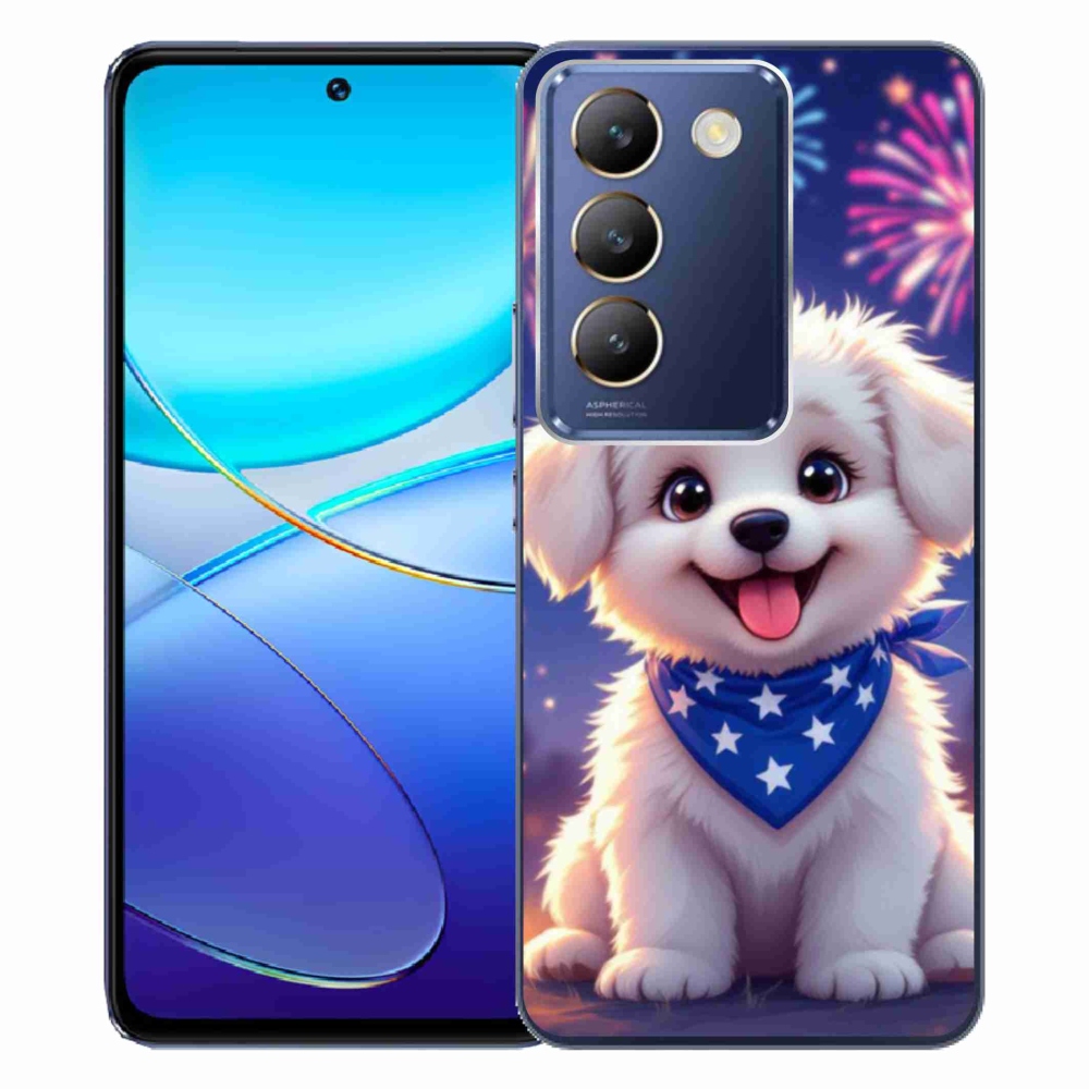 Gelový kryt mmCase na Vivo V40 SE/5G - slavnostní štěně