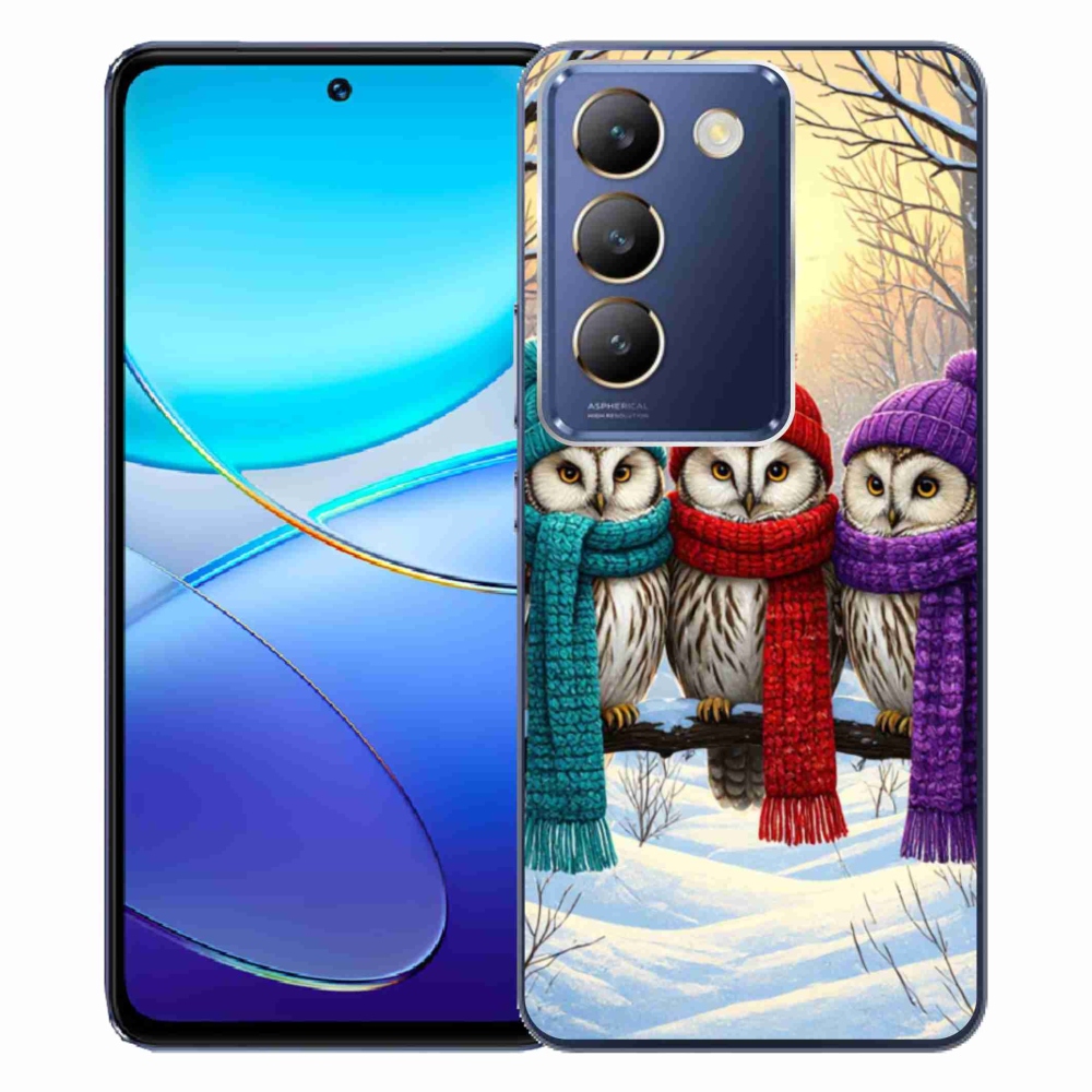 Gelový kryt mmCase na Vivo V40 SE/5G - soví přátelé