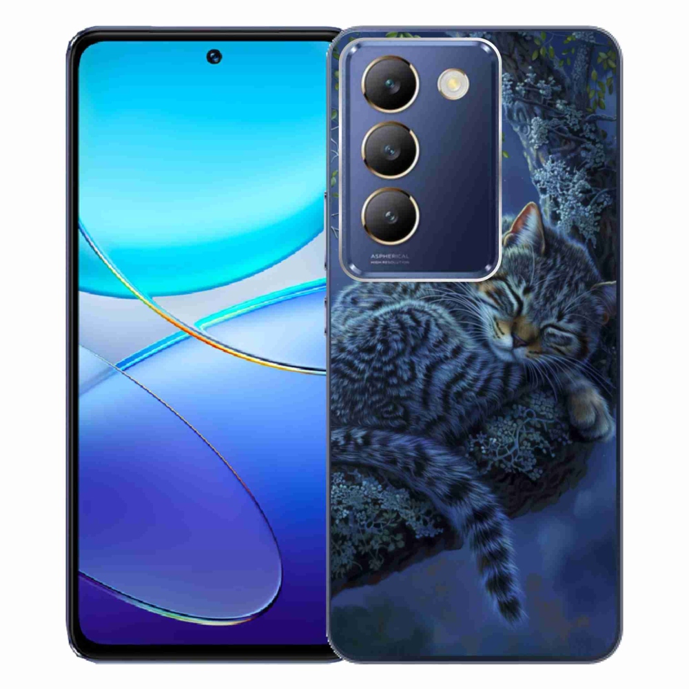 Gelový kryt mmCase na Vivo V40 SE/5G - spící kočka