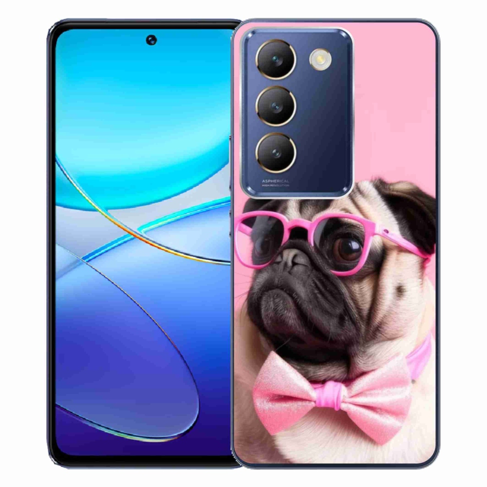 Gelový kryt mmCase na Vivo V40 SE/5G - stylový mops