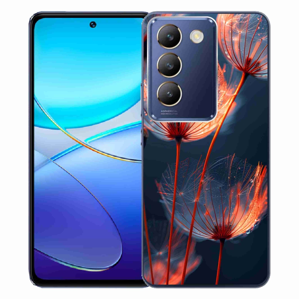 Gelový kryt mmCase na Vivo V40 SE/5G - světélkující chmýří