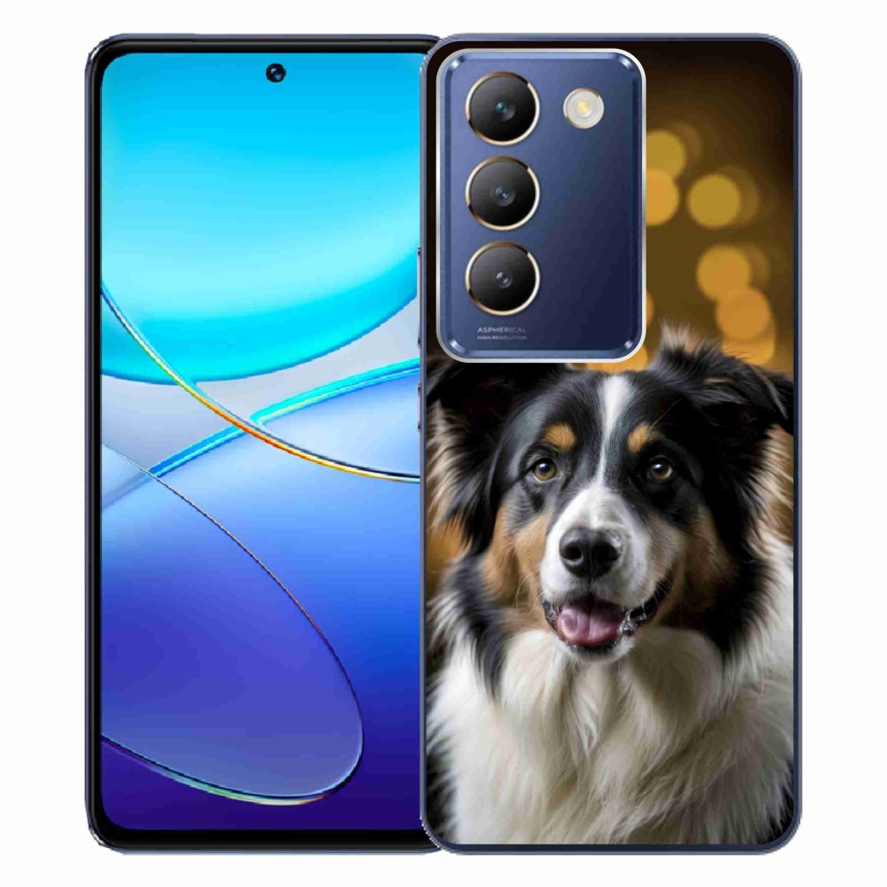 Gelový kryt mmCase na Vivo V40 SE/5G - usměvavý australský ovčák