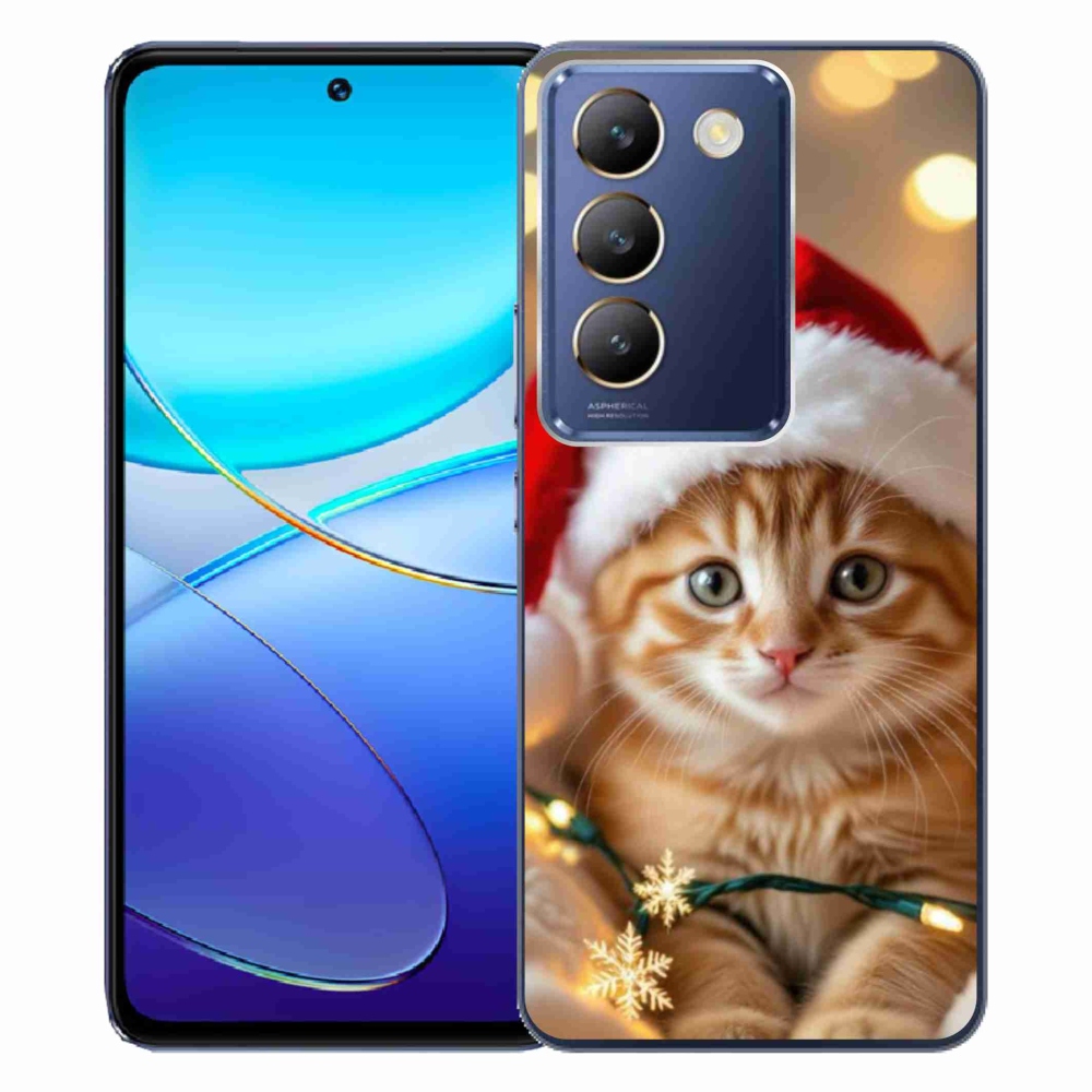 Gelový kryt mmCase na Vivo V40 SE/5G - vánoční kotě