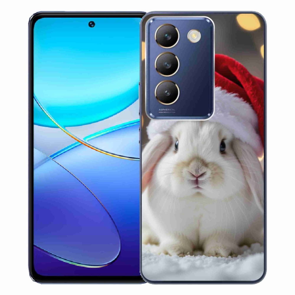 Gelový kryt mmCase na Vivo V40 SE/5G - vánoční králík