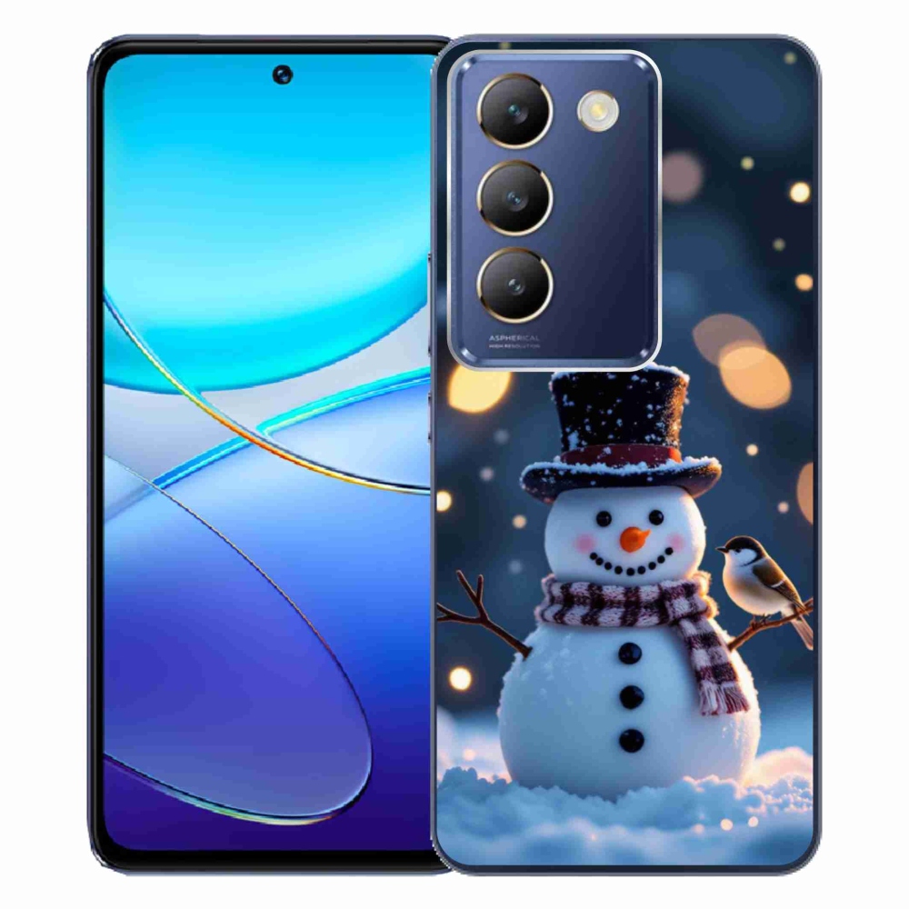 Gelový kryt mmCase na Vivo V40 SE/5G - vánoční sněhulák