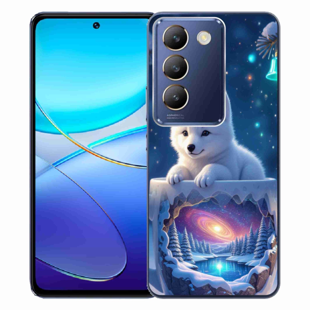 Gelový kryt mmCase na Vivo V40 SE/5G - vánoční štěně