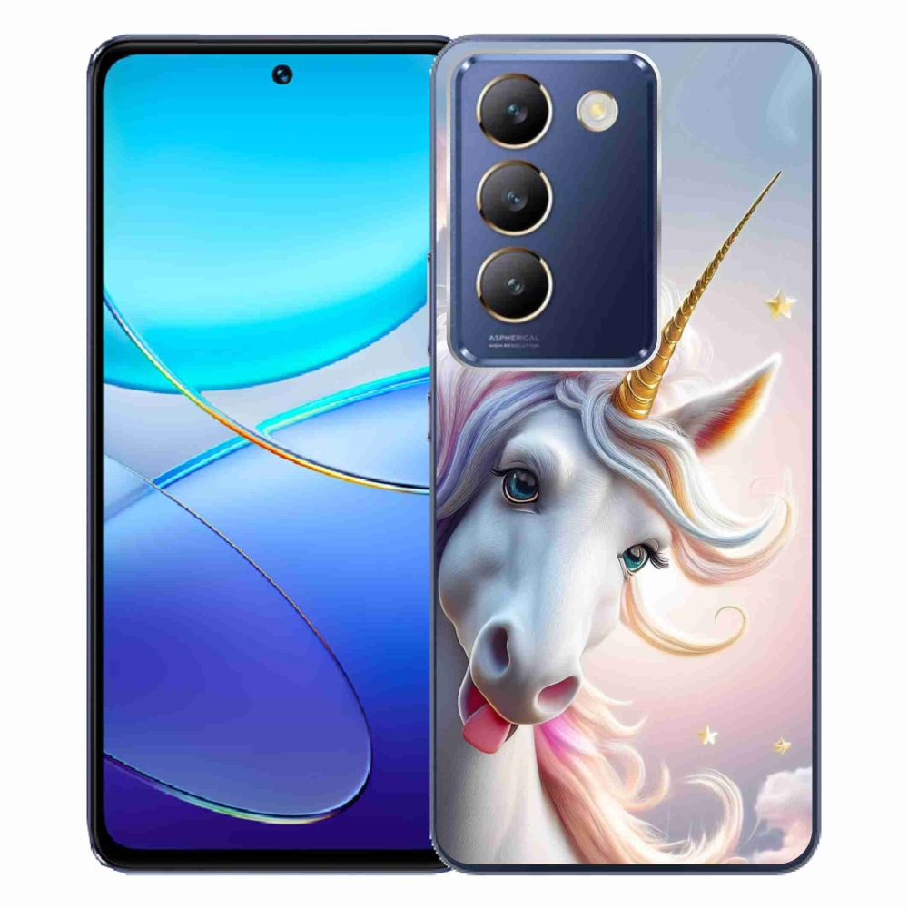 Gelový kryt mmCase na Vivo V40 SE/5G - veselý jednorožec