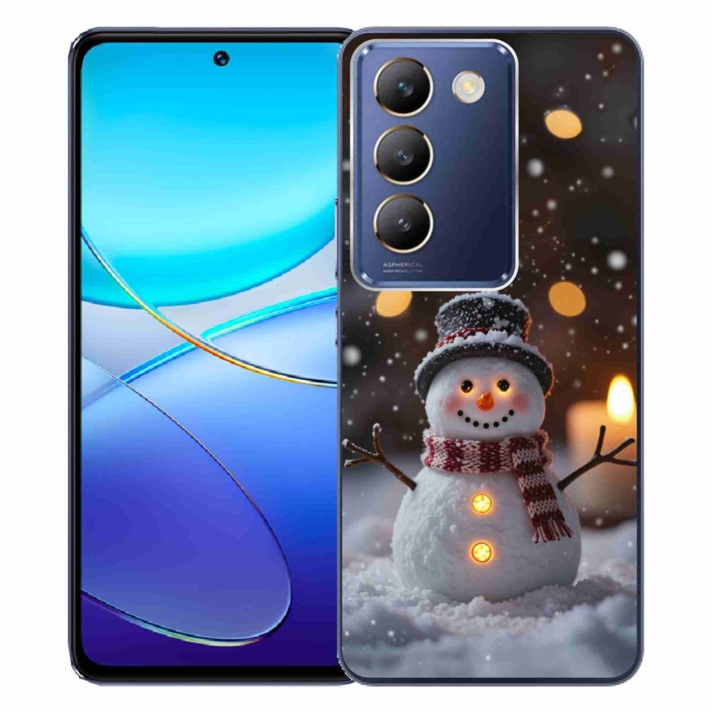 Gelový kryt mmCase na Vivo V40 SE/5G - veselý sněhulák