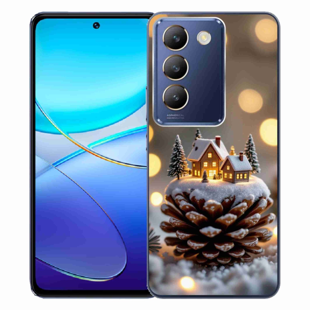 Gelový kryt mmCase na Vivo V40 SE/5G - zimní vesnička