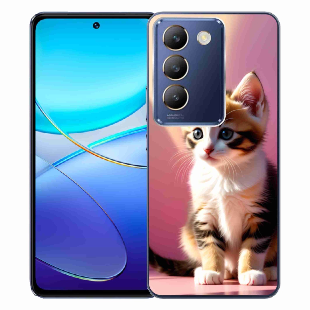 Gelový kryt mmCase na Vivo V40 SE/5G - zvědavé kotě 2