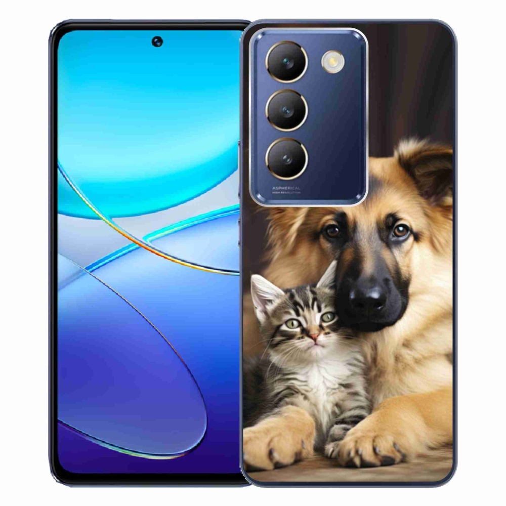 Gelový kryt mmCase na Vivo V40 SE/5G - zvířecí přátelství