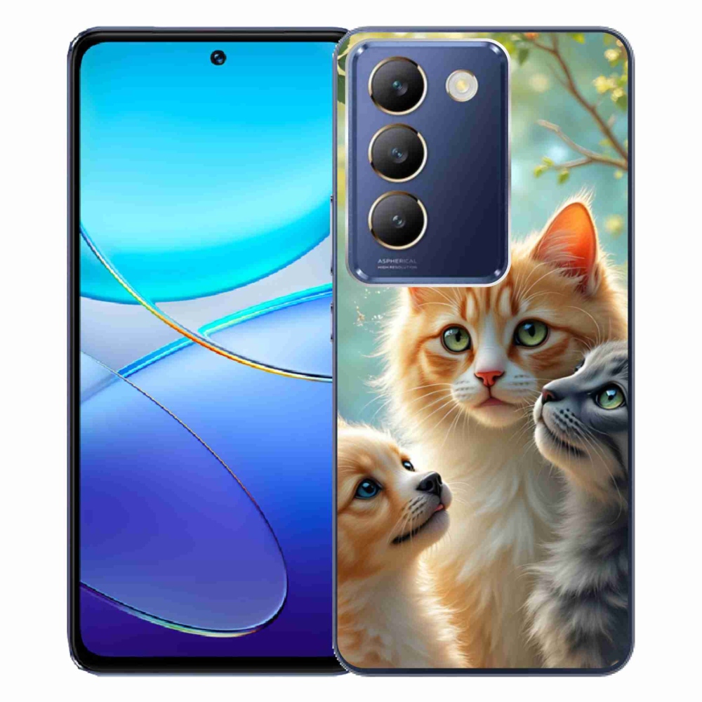 Gelový kryt mmCase na Vivo V40 SE/5G - zvířecí přátelství 2