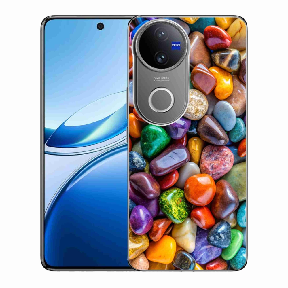 Gelový kryt mmCase na Vivo V50 5G - barevné kamínky