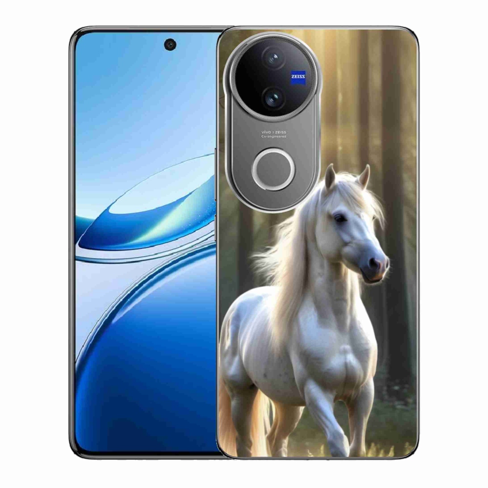 Gelový kryt mmCase na Vivo V50 5G - bílý kůň 3