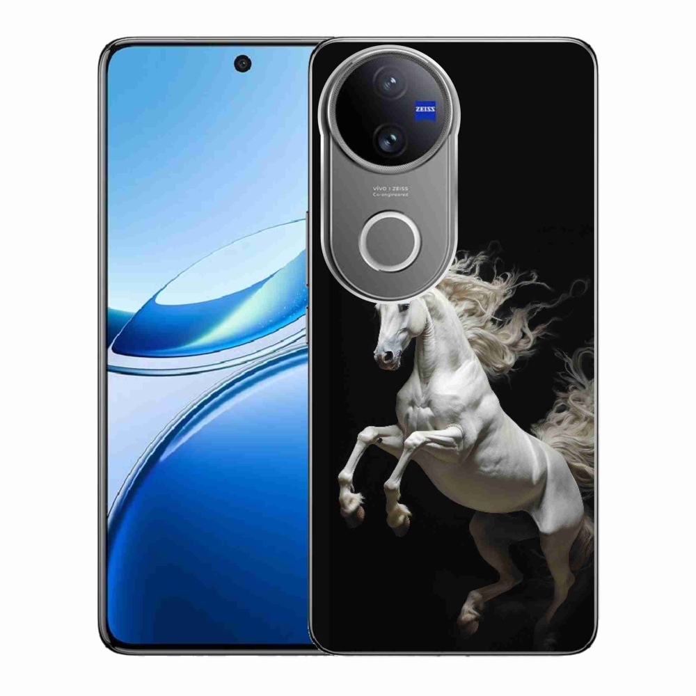 Gelový kryt mmCase na Vivo V50 5G - bílý kůň 4