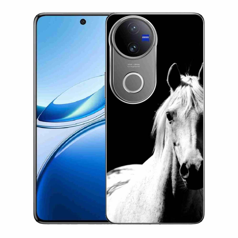 Gelový kryt mmCase na Vivo V50 5G - bílý kůň 5