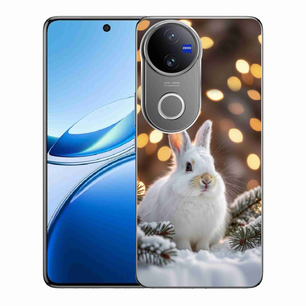 Gelový kryt mmCase na Vivo V50 5G - bílý zajíc