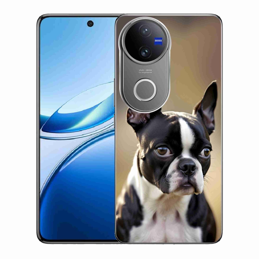 Gelový kryt mmCase na Vivo V50 5G - bostonský teriér