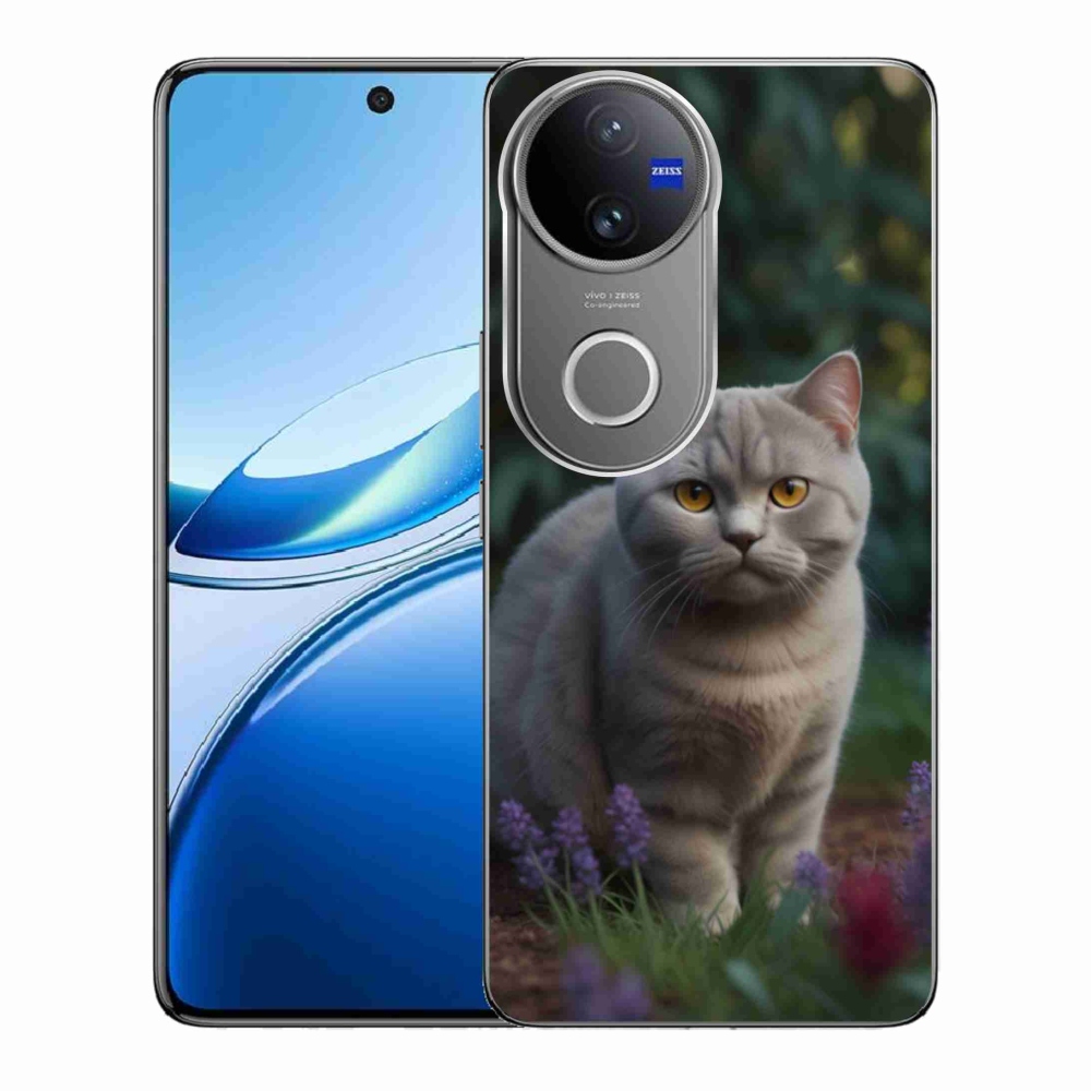 Gelový kryt mmCase na Vivo V50 5G - britská kočka