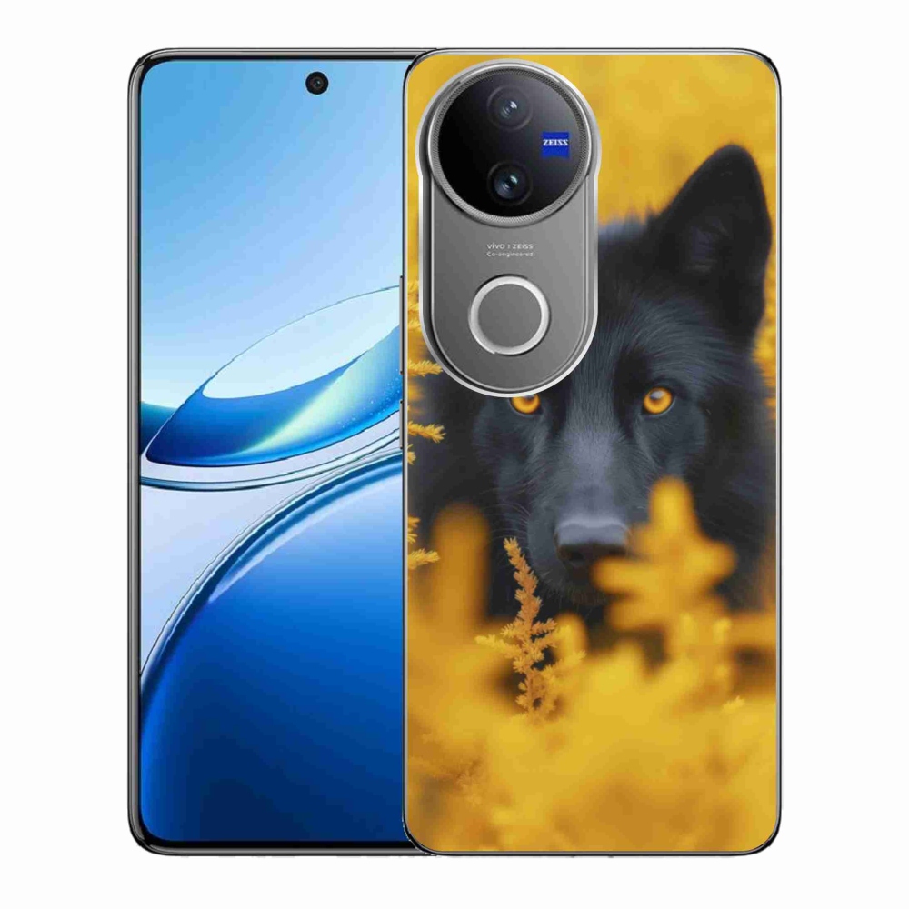 Gelový kryt mmCase na Vivo V50 5G - černý vlk 2